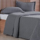 Kit Colcha Queen Miraggio New Soft 240x260cm Grafite