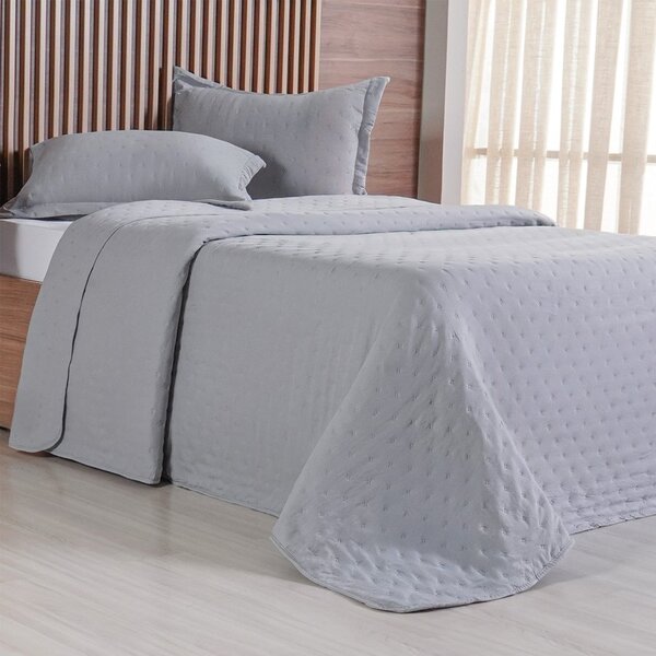Kit Colcha Queen Miraggio New Soft 240x260cm Platina