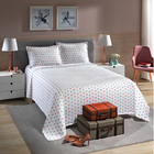 Kit Colcha Queen Piquet Estampada 3 Peças Döhler Estampa: Vên