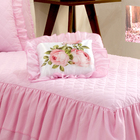 Kit Colcha Sofia Solteiro 03 Peças Rosa [f101]