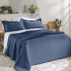 Kit Colcha Solteiro 2 Peças Londres Com Relevo  Döhler  Azul