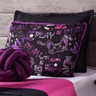 Kit Colcha Solteiro 5 Peças Game Win Pink Dupla Face Com Almo