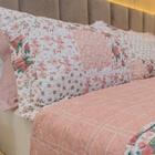 Kit Colcha Solteiro Bouti Cobre Leito Estampado 2 Peças Cor:p