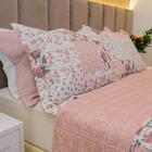 Kit Colcha Solteiro Bouti Cobre Leito Estampado 2 Peças Cor:p