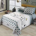 Kit Colcha Solteiro c/ 2 peças Snoopy Dohler