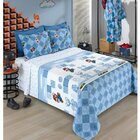 Kit Colcha Solteiro c/ 2 peças Super Mario Dohler