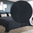 Kit Colcha Solteiro Fronha Montblanc Cairo Azul Petróleo 100