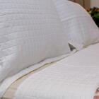 Kit Colcha Solteiro Liso Bouti Cobre Leito 2 Peças Cor:branco