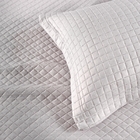 Kit Colcha Solteiro Liso Bouti Cobre Leito 2 Peças Cor:branco