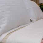 Kit Colcha Solteiro Liso Bouti Cobre Leito 2 Peças Cor:branco