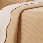 Kit Colcha Solteiro Liso Bouti Cobre Leito 2 Peças Palha