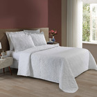 KIT COLCHA SOLTEIRO RAVENNA BRANCO - 2 P