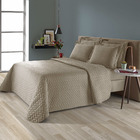 KIT COLCHA SOLTEIRO RAVENNA KAKI - 2 PEÇ