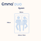 Kit Colchão + Cama Box Emma Duo Queen (158x198cm)