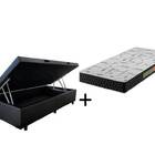 Kit Colchão Espuma Confortex D33 + Cama Baú Solteiro Blindado