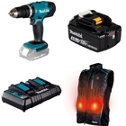 Kit Colete Térmico + Parafusadeira Furadeira De Impacto + Bat