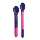 Kit Colher Infantil Com Estojo Macia Termossensível Rosa Mam