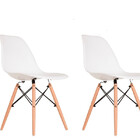 Kit Com 02 Cadeiras Charles Eames Eiffel P/ Sala De Espera