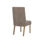 Kit Com 02 Cadeiras De Jantar Eloá Nature/cacao