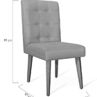 Kit Com 02 Cadeiras De Jantar Luna Suede Vinho - Meu Lar Deco