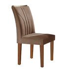 Kit Com 02 Cadeiras Em Mdf Laguna Chocolate/suede Animale Mar