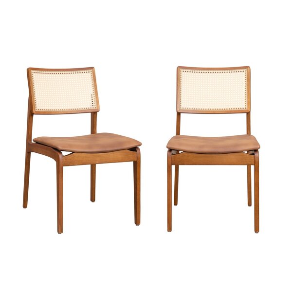 Kit Com 02 Cadeiras Madeira Maciça Estela Cabecasa Madeiraori