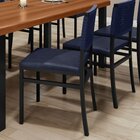 Kit Com 02 Cadeiras Para Sala De Jantar Madri Preto/azul