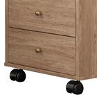 Kit Com 02 Mesa De Cabeceira Presence 9070 Nogal Touch Demobi