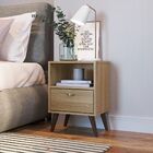 Kit Com 02 Mesas De Cabeceira Com 01 Gaveta 39cm Linha Cb Cbu