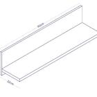 Kit Com 02 Prateleiras Simples 90cm Em Mdf Pr003 Branco Compl