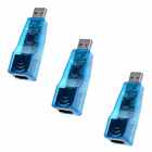 Kit Com 03 Placas De Rede Usb Externa