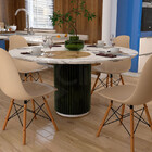 Kit Com 04 Cadeiras Fendi Charles Eames Eiffel Para Sala E Qu