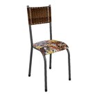 Kit Com 04 Cadeiras Mariana 100cm X 48cm X 39cm Prata /carval