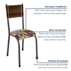 Kit Com 04 Cadeiras Mariana 100cm X 48cm X 39cm Prata /carval