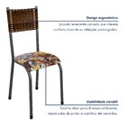 Kit Com 04 Cadeiras Mariana 100cm X 48cm X 39cm Prata /carval