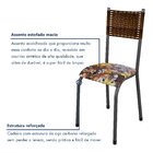 Kit Com 04 Cadeiras Mariana 100cm X 48cm X 39cm Prata /carval