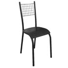 Kit Com 06 Cadeiras Bella 90cm X 48cm X 37cm Preto