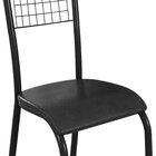 Kit Com 06 Cadeiras Bella 90cm X 48cm X 37cm Preto