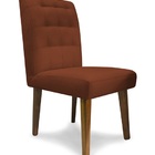 Kit Com 06 Cadeiras De Jantar Luna Suede Terracota - Meu Lar