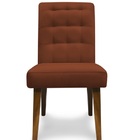 Kit Com 06 Cadeiras De Jantar Luna Suede Terracota - Meu Lar