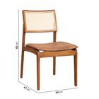 Kit Com 06 Cadeiras Madeira Maciça Estela Cabecasa Madeiraori