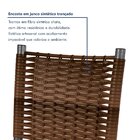 Kit Com 06 Cadeiras Mariana 100cm X 48cm X 39cm Prata/marrom