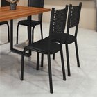 Kit Com 06 Cadeiras Mariana 100cm X 48cm X 39cm Preto