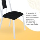 Kit Com 06 Cadeiras Para De Sala De Jantar Fortaleza Preto Li