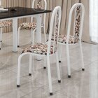 Kit Com 06 Cadeiras Sofia 103cm X 48cm X 39cm Branco