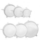 Kit Com 06 Tampas De Silicone Veda Tudo Reutilizável Alta Qua