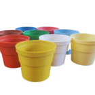 Kit Com 100 Un De Mini-vaso Suculenta N9- 200ml Várias Cores