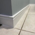 Kit Com 10 Barras Rodapé De Poliestireno 12cm X 15mm Sobrepor