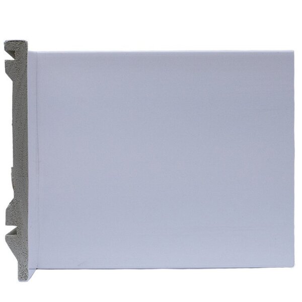 Kit Com 10 Barras Rodapé De Poliestireno 15cmx15mm Liso 24m B