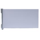 Kit Com 10 Barras Rodapé De Poliestireno Slim 10cmx10mm Liso